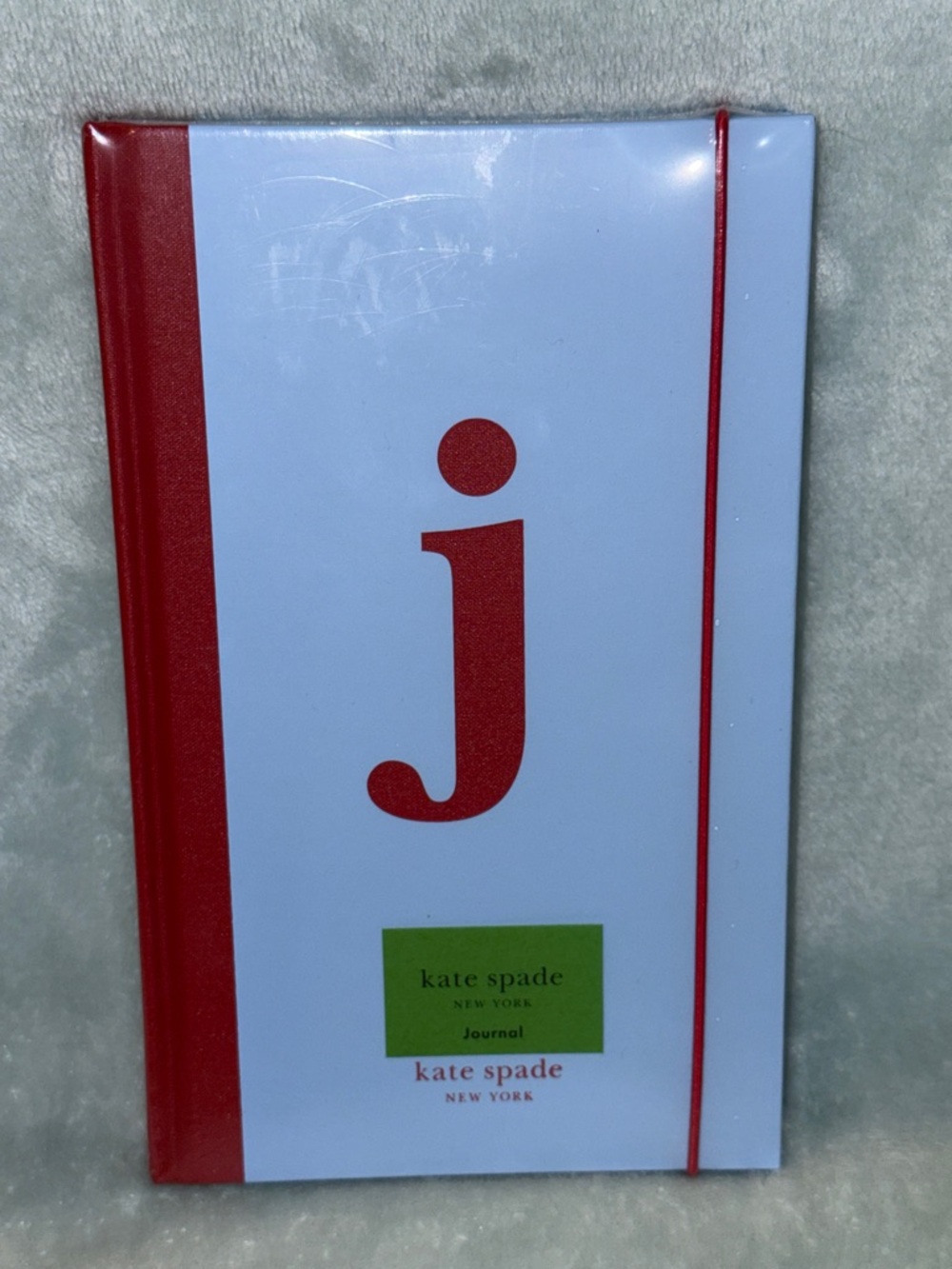 kate spade Light Blue Hardcover Journal with Red 'j' Accent - Picture 9 of 9